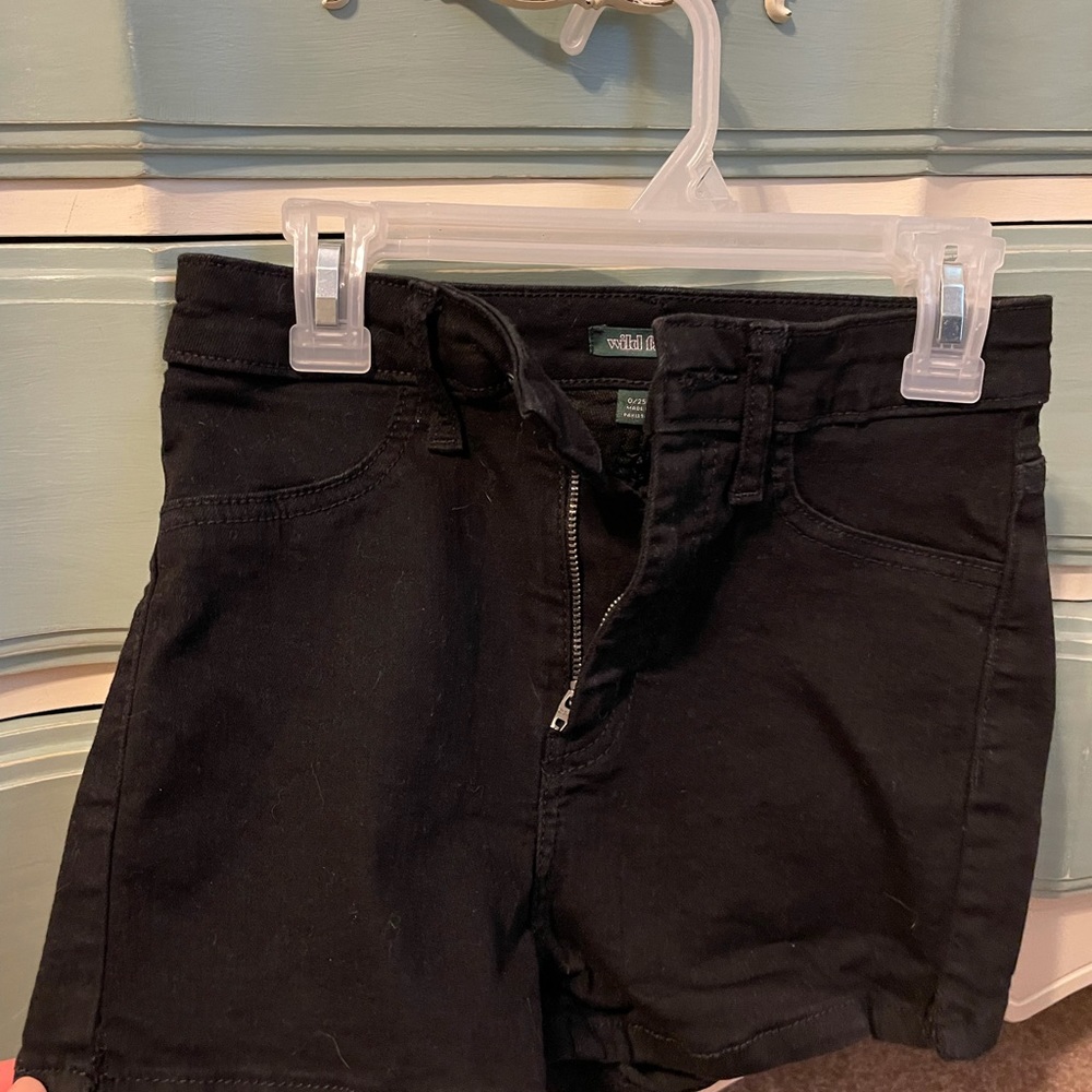 Black WildFable high waisted jean shorts